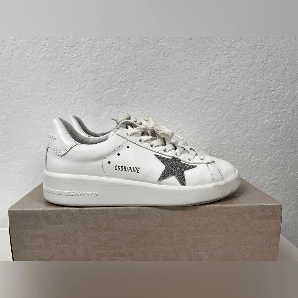 Golden Goose Pure Star Sneakers Size 38/7 - Picture 2 of 5